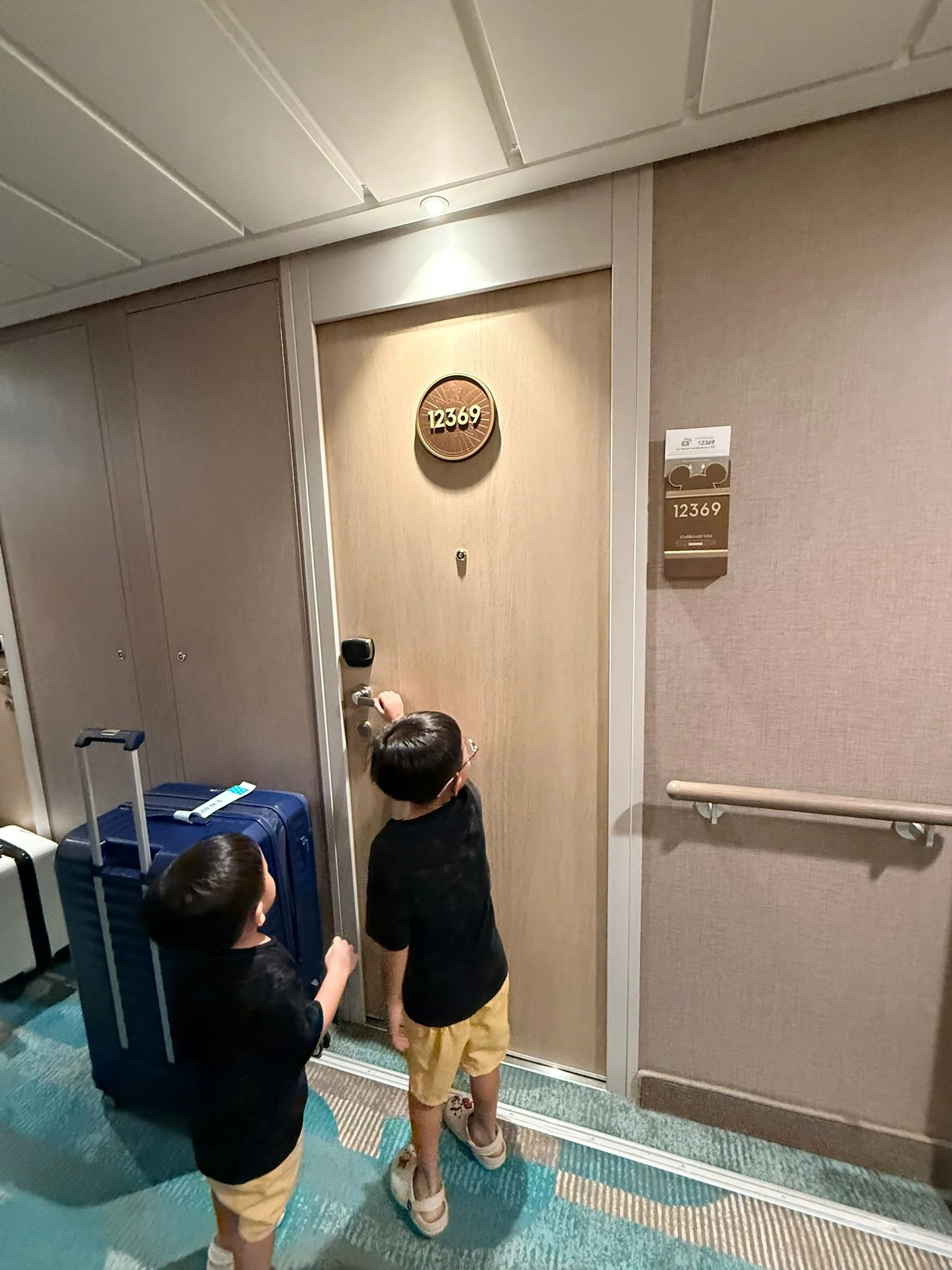 Our stateroom, room 12369 on Deck 12.